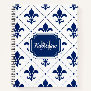 Fleur-de-lis-Muster Notizblock