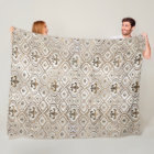 Fleur-de-lis-Muster Perl und Gold