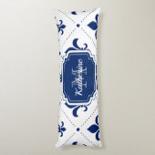 Fleur-de-lis-Muster Seitenschläferkissen (Rückseite (Vertikal))