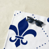 Fleur-de-lis-Muster Strandtuch (Beispiel)