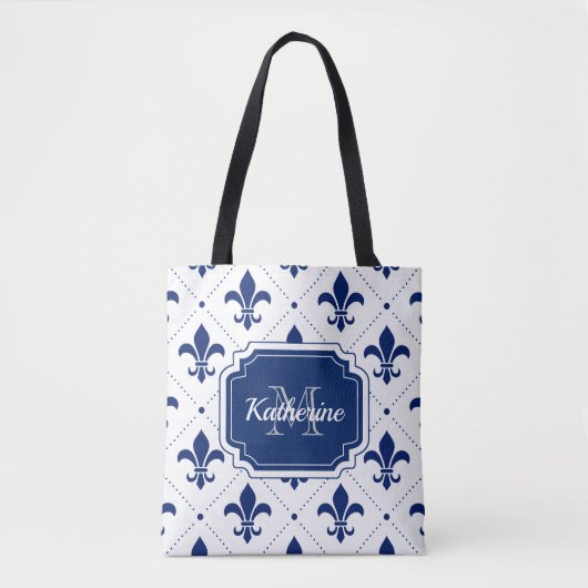 Fleur-de-lis-Muster Tasche (Vorderseite)
