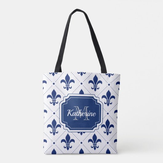 Fleur-de-lis-Muster Tasche (Rückseite)