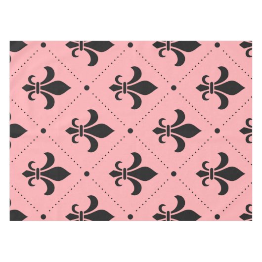 Fleur-de-Lis-Muster Tischdecke (Vorderseite (Horizontal))