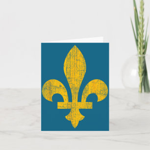 Fleur De Lis New Orleans Illustration Karte