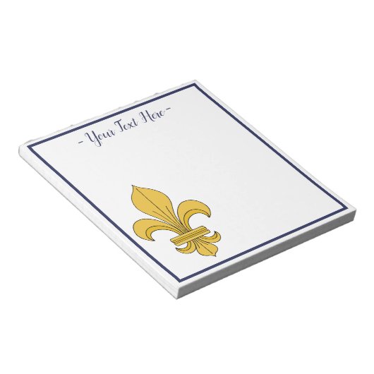 Fleur-de-lis Notizblock (angewinkelt)