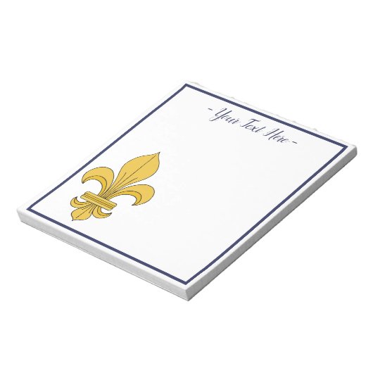 Fleur-de-lis Notizblock (Rotiert)