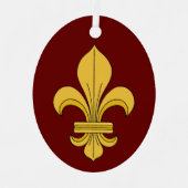 Fleur-de-lis Ornament Aus Metall (Vorderseite)