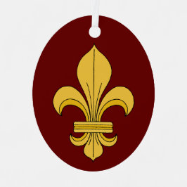 Fleur-de-lis Ornament Aus Metall