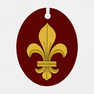 Fleur-de-lis Ornament Aus Metall