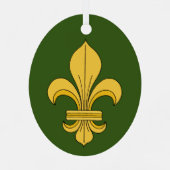Fleur-de-lis Ornament Aus Metall (Rückseite)