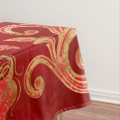 Fleur-de-lis-Ornament Luxury Red Tischdecke (Beispiel)