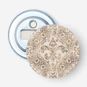 Fleur-de-lis-Ornament - Pastellgold Flaschenöffner