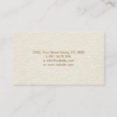 Fleur-de-lis Pastel Gold Visitenkarte (Rückseite)