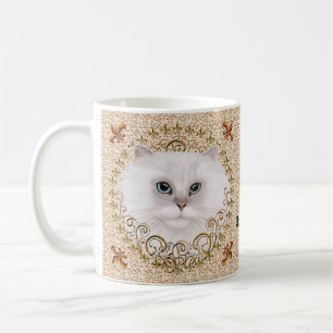 Fleur De Lis Perserkatzen-Tasse Kaffeetasse