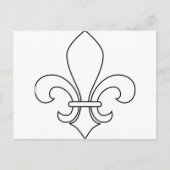 Fleur-de-lis Postkarte (Vorderseite)