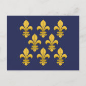 Fleur-de-lis Postkarte (Vorderseite)