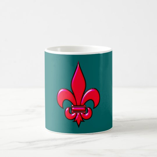 Fleur De Lis Rot red Kaffeetasse