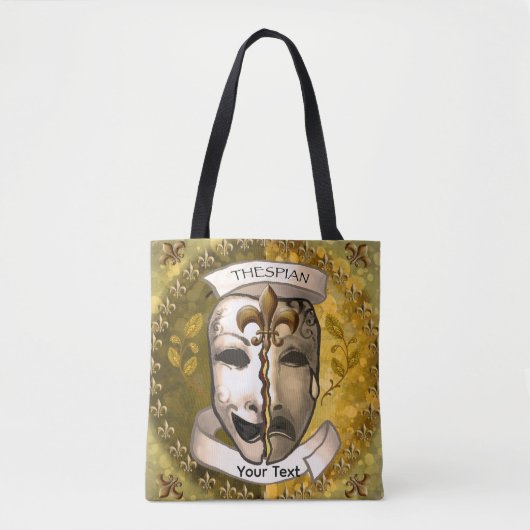 Fleur De Lis Schauspielermasken Tasche (Vorderseite)