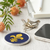 Fleur-de-lis Schlüsselanhänger (Seite)