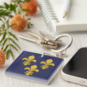 Fleur-de-lis Schlüsselanhänger (Vorderseite rechts)