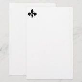Fleur De Lis Schreibpapier Briefpapier (Vorne/Hinten)