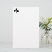 Fleur De Lis Schreibpapier Briefpapier (Stehend Vorderseite)