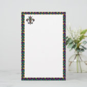 Fleur De Lis Schreibwarenpapier Briefpapier (Stehend Vorderseite)