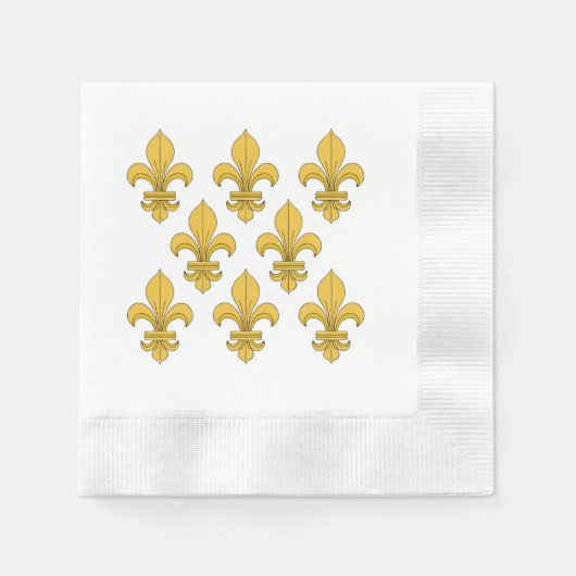 Fleur-de-lis Serviette (Vorderseite)
