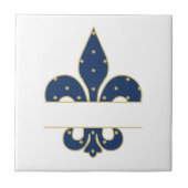 Fleur-de-lis-Split Fliese (Vorderseite)