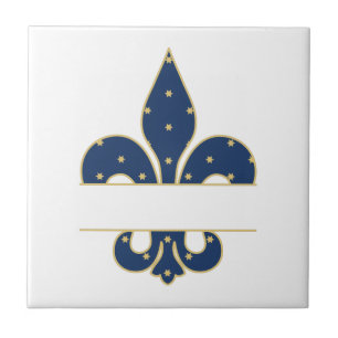 Fleur-de-lis-Split Fliese