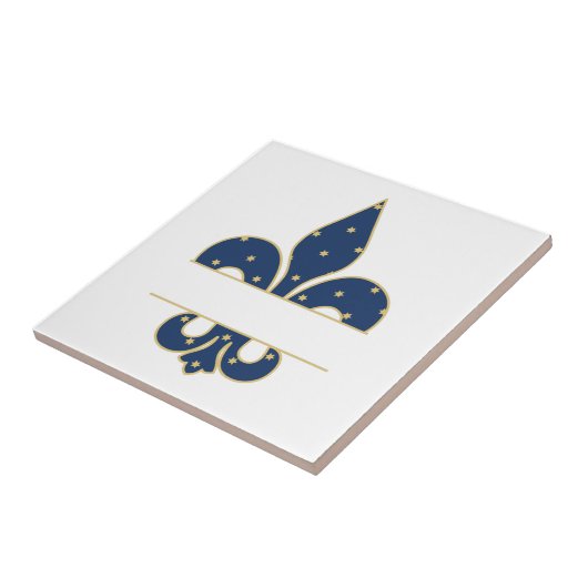 Fleur-de-lis-Split Fliese (Seite)