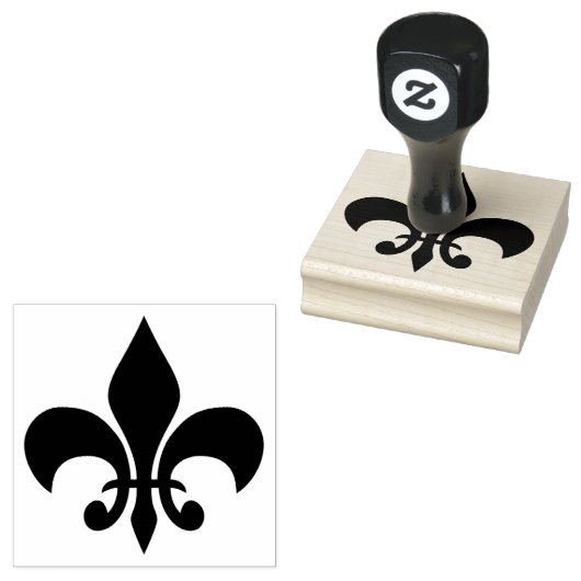 Fleur-de-Lis-Symbol Gummistempel (Stempel)