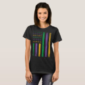 Fleur De Lis Symbol Tuesday Mardi Gras Celebration T-Shirt (Vorne ganz)