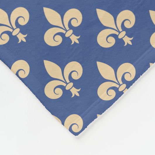 Fleur-de-lis-Symbole Fleecedecke (Ecke)