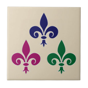 Fleur-de-lis-Symbole Fliese