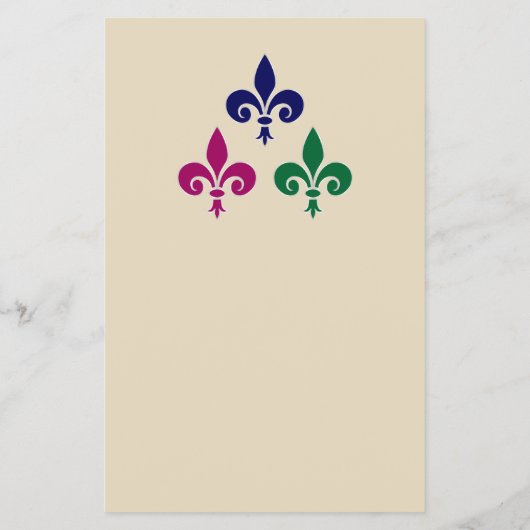 Fleur-de-lis-Symbole Flyer (Hinten)