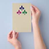 Fleur-de-lis-Symbole Flyer (Handgriff)