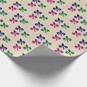 Fleur-de-lis-Symbole Geschenkpapier (Ecke)