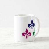 Fleur-de-lis-Symbole Kaffeetasse (VorderseiteRechts)