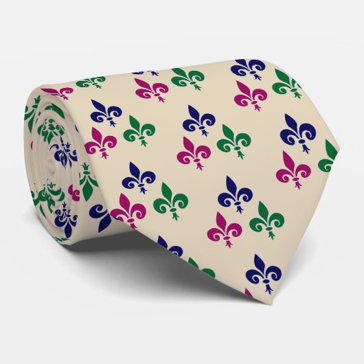 Fleur-de-lis-Symbole Krawatte (Gerollt)