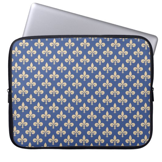 Fleur-de-lis-Symbole Laptopschutzhülle (Vorderseite)