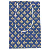 Fleur-de-lis-Symbole Mittlere Geschenktüte (Vorderseite)