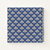 Fleur-de-lis-Symbole Notizblock (Rückseite)