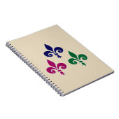 Fleur-de-lis-Symbole Notizblock (Rechte Seite)