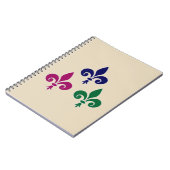 Fleur-de-lis-Symbole Notizblock (Linke Seite)