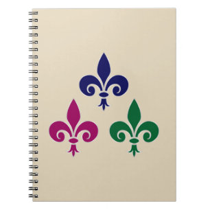Fleur-de-lis-Symbole Notizblock