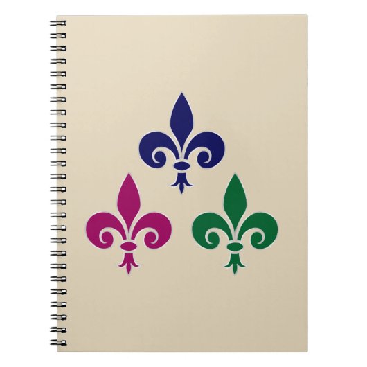 Fleur-de-lis-Symbole Notizblock (Vorderseite)