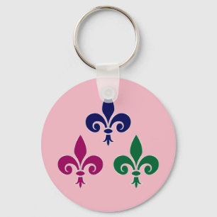 Fleur-de-lis-Symbole Schlüsselanhänger