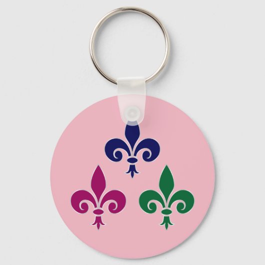 Fleur-de-lis-Symbole Schlüsselanhänger (Vorderseite)