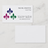 Fleur-de-lis-Symbole Visitenkarte (Vorne/Hinten)